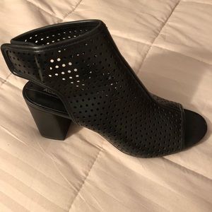 Black Leather Aldo Booties